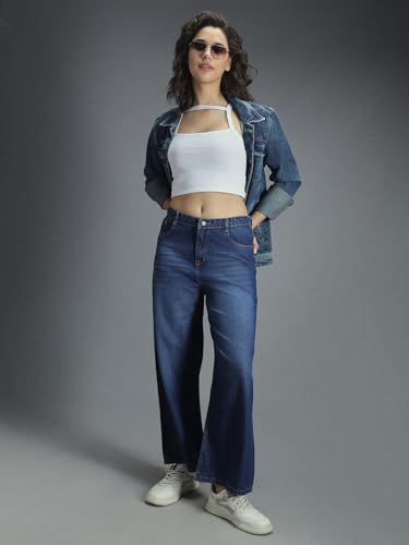 Image of HIGH Star Women's Regular Fit Mid Rise Jeans