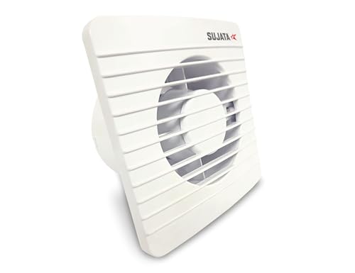 Image of Sujata 4 Inch Premium Exhaust Fan for Kitchen, Bathroom & Office | 2 Years Warranty | 100MM High Speed Exhaust Fan | 2600 RPM | 100% Copper Winding Motor | Strong Air Suction (APB207 - White)