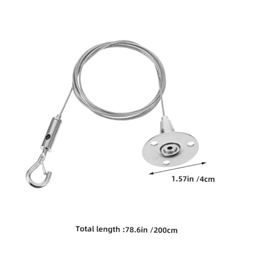Image of Mikikit 6pcs Stainless Steel Wire Rope for Picture Hanging Heavy Duty Light Hanging String for Home Decor and Picture Frame Hardware
