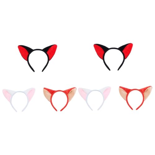 Bandeau oreilles de renard Housoutil x6 pour cosplay et fête