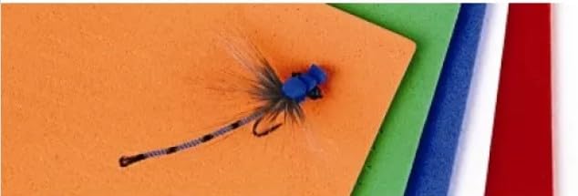 Veniard Fly Tying Foam, Closed Cell Foam Sheet, good for ants, beetles etc, Fly Tying (Black)