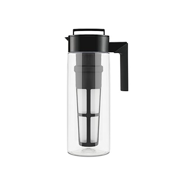 Takeya Cold Brew Coffee Maker with Black Lid Pitcher, 2 qt The Home