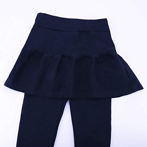 BOOPH Little Girls Leggings Pants with Tutu Skirts Kids Culottes Footless Tights4