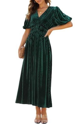 Image of Maxigerui Women's Velvet Maxi Dress Formal Dresses for Wedding Guest Dress