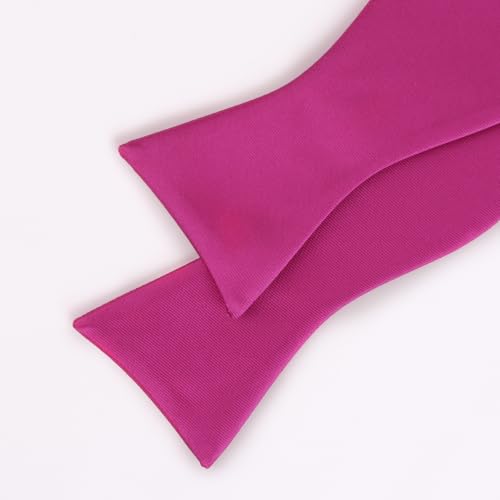 Image of Alizeal Mens 2pcs Solid Self-tied Bow Tie Set | Alizeal Mens 2pcs Self-tied Solid /Animal Bow Tie and Pocket Square Set Perfect for Wedding Business Formal Events