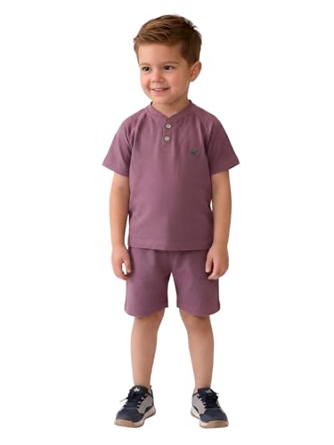 Image of POLKA TOTS 100% Pure Cotton T-Shirt and Shorts Combo For Boys | Summer Dress & Beach Wear for Boys and Toddlers | Breathable Premium Fabric Co-Ord Set Kids | Relaxed Fit Casual Summer Outfit for Kids