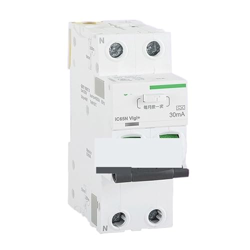 Disjoncteur de protection contre les fuites iC65N Vigi+ 2P C63 30mA pour tableau électrique