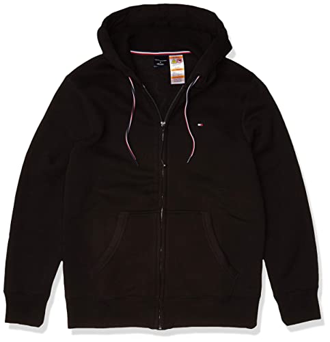 Tommy Hilfiger Men's Adaptive Long Sleeve Fleece Hoodie Sweatshirt With Magnetic Zipper