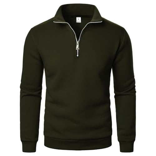 Sweat décontracté homme col montant zippé pour vos sorties quotidiennes