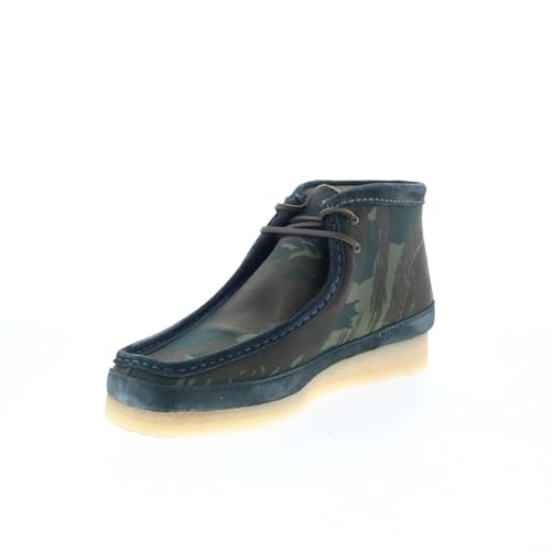 Clarks Clarks Mens Wallabee Boot Green Chukkas Boots Boots 8.5