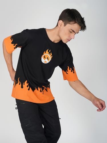 Image of crazymonk One Piece Fire Fist Ace Oversized T-Shirt