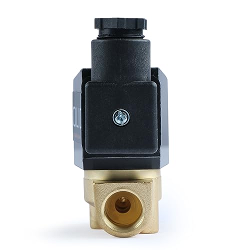 U.S. Solid JFNSV00002 3/8 Inch Brass Electric Solenoid Valve 12V Dc Normally Closed Viton Air Non-Potable Water Oil Fuel thumb #2