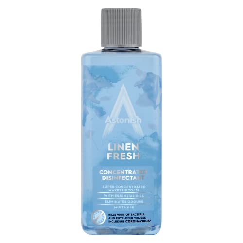 Astonish 3 in 1 Multi-Purpose Super Concentrated Disinfectant with Long Lasting Fragrance Linen Fresh 300ml