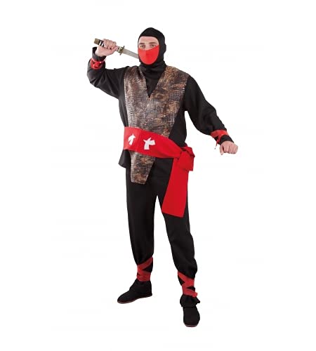 DISFRAZ NINJA ADULTO - Talla 50-52 ¦ XL Mujer | M Hombre