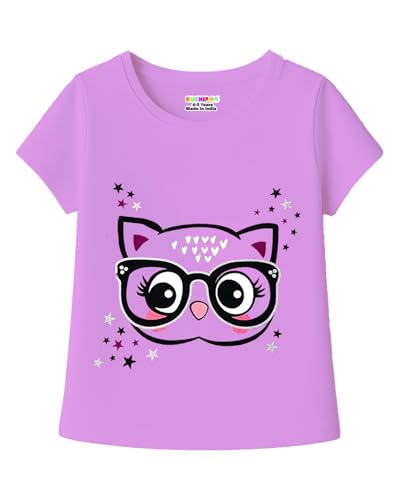 Image of Kuchipoo Girls Regular Fit Cotton T-Shirt