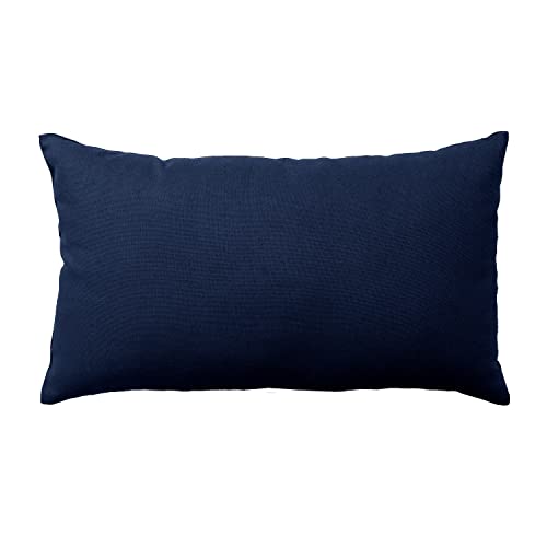 Enjoy Home, Coussin, Dimension 30x50 cm, Bleu Marine- Coton certifié Oeko Tex, Lavable à la Main, Idéal pour Apporter de la Couleur à Vos canapés,...