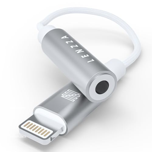LENZZA (????)?Apple MFi??? Lightning - 3.5mm ?????????? ???? ???????? ??? ?????? ?? ???????? | iPhone 14 13 12 11 Pro SE | iPad 
