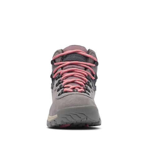 Columbia Womens Newton Ridge Plus Waterproof Amped, Stratus/Canyon Rose, 8