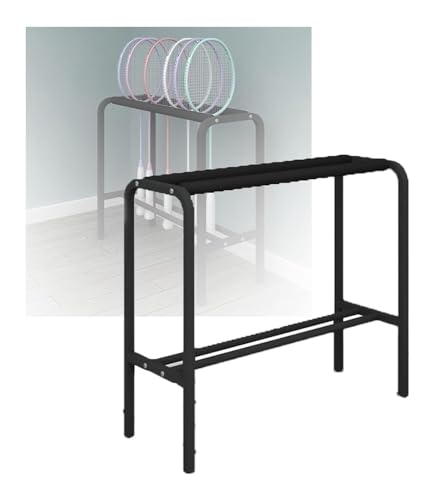 Support de raquette suspendu avec bras en mousse protectrice noire