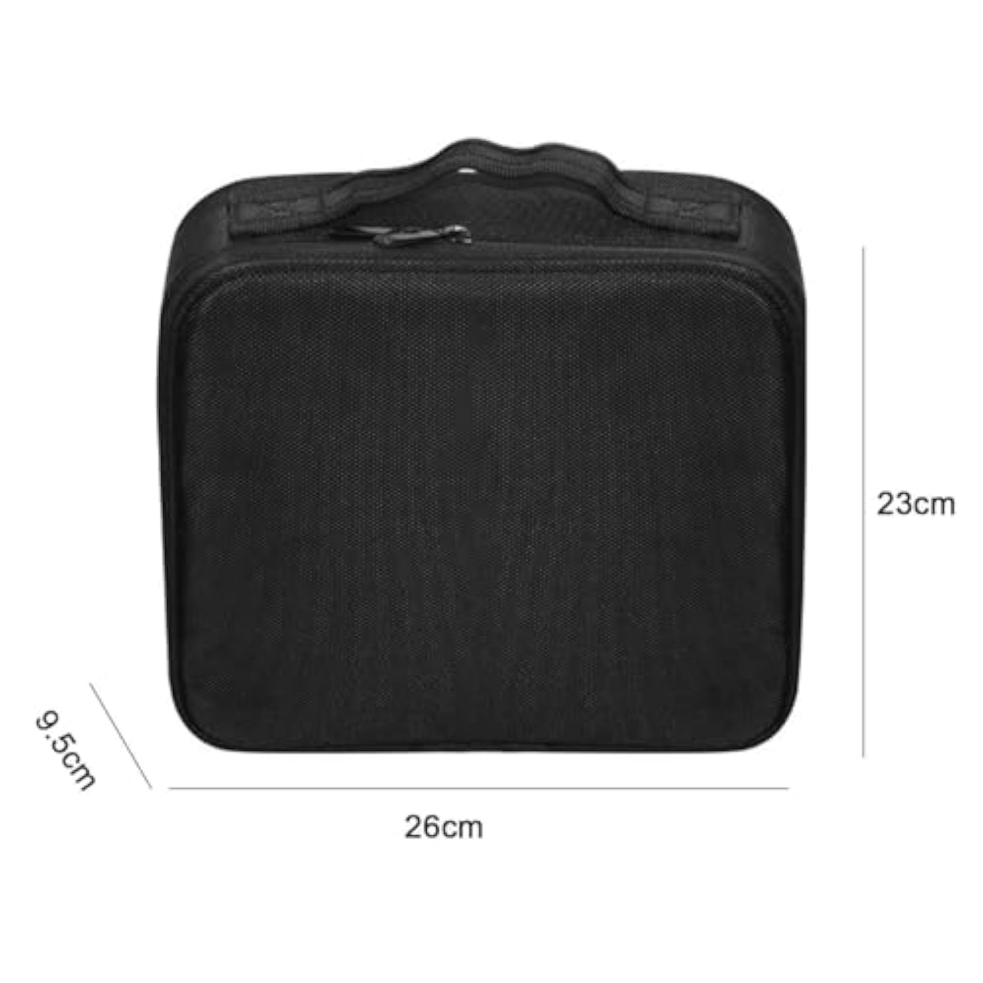 Portable Waterproof Travel Makeup Case, Convenient Black Organizer