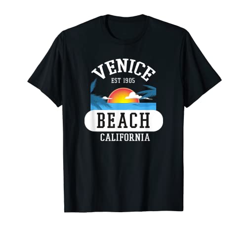 Retro Venice Beach California Diseño gráfico Arte novedad Camiseta