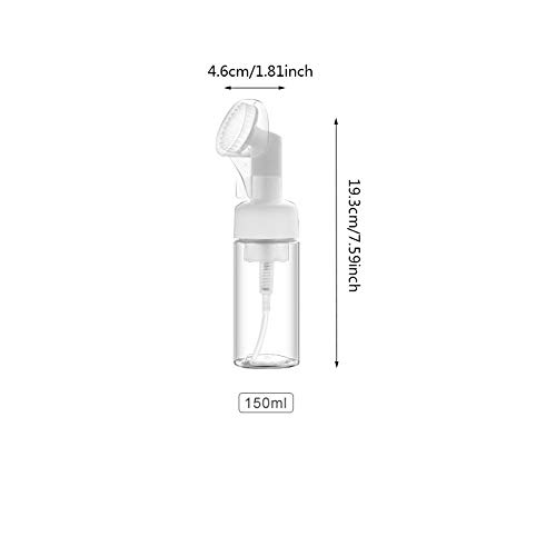 Gbstore LL0226 1 Pc 150Ml Empty Facial Cleanser Foaming Bottle Mousse Foam Gel Head Wash Brush Foam Bottle Pressure Type Cleansing Milk Beater,Mini Foaming Soap Pump Dispenser thumb #5