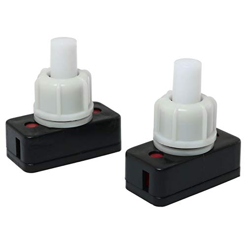 E-Outstanding PBS-17A-10MM-2 Pbs-17A Pushbutton Switch 2Pcs 1A / 250V Ac 10Mm On-Off No Self-Locking Push Button Switch thumb #3