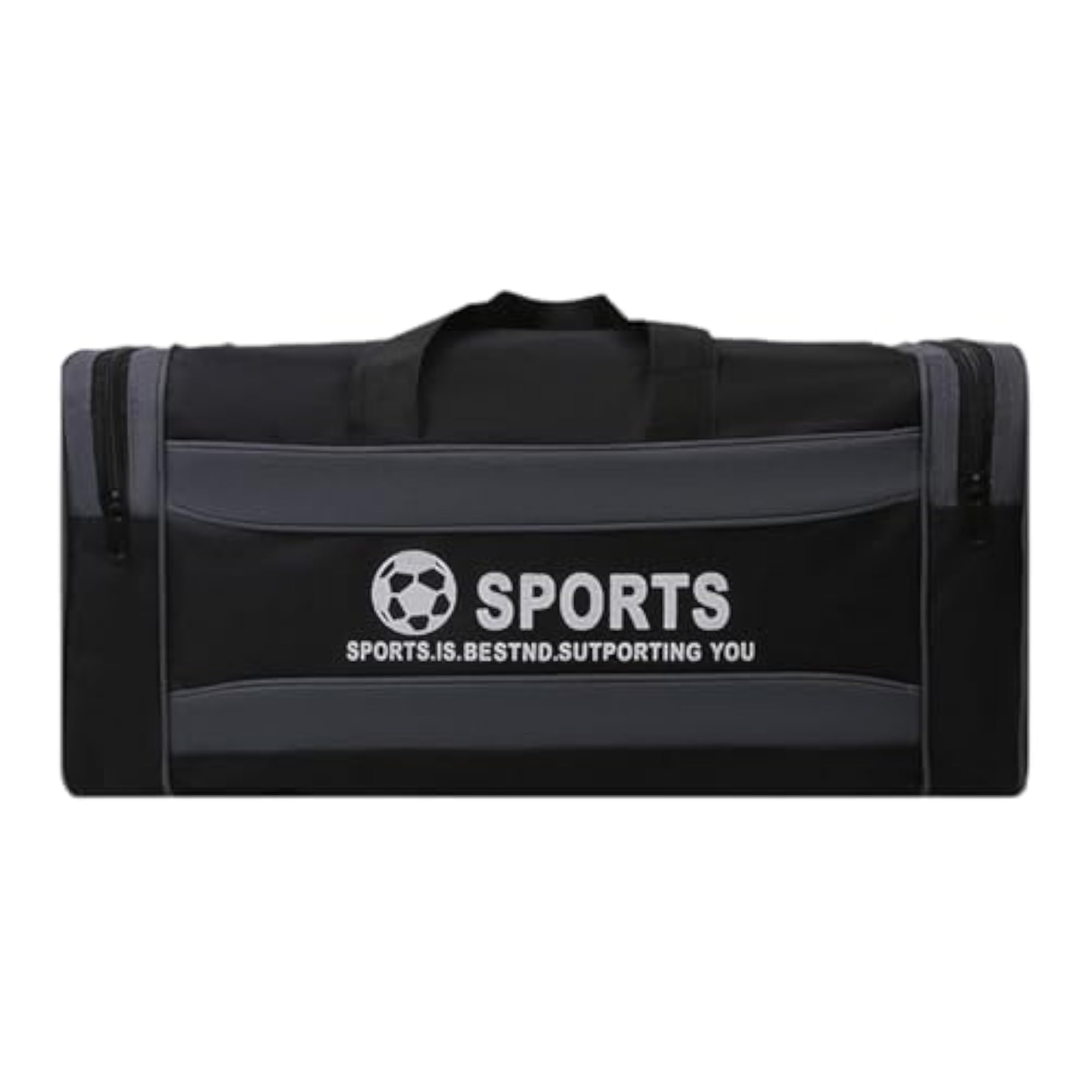 Foldable Dark Gray Travel Duffle Gym Bag
