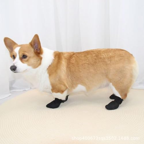4Stk Katzenschuhe,Verstellbare Katzenschuhe aus Netzstoff,Krallenschutz für Katzen,Atmungsaktiv Katzenpfotenschutz,Anti-Kratz-Schuhe Für Katzen,Katzenstiefel zum Baden,Schneiden von Nägeln (Schwarz,M)
