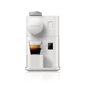 De'Longhi Nespresso Lattissima One EN510.W, Automatic Coffee Maker, Single-Serve Capsule Coffee Machine, Automatic Frothed Milk, 19 Bar Pressure, Cappuccino, Latte, 1450W, Porcelain White