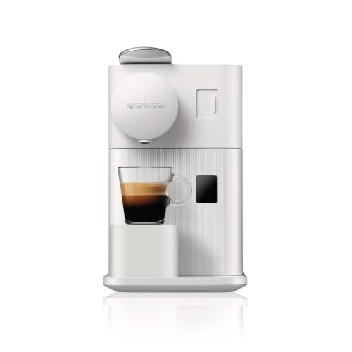 De'Longhi Nespresso Lattissima One EN510.W, Automatic Coffee Maker, Single-Serve Capsule Coffee Machine, Automatic Frothed Milk, 19 Bar Pressure, Cappuccino, Latte, 1450W, Porcelain White