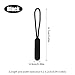 10pcs Zipper Pull Cord Replacement, Premium Plastic and Polyester Extender Cord Paracord Zipper Puller Zip Tab Tags Practical Accessories for Clothing Luggage Jackets Backpack(Black)
