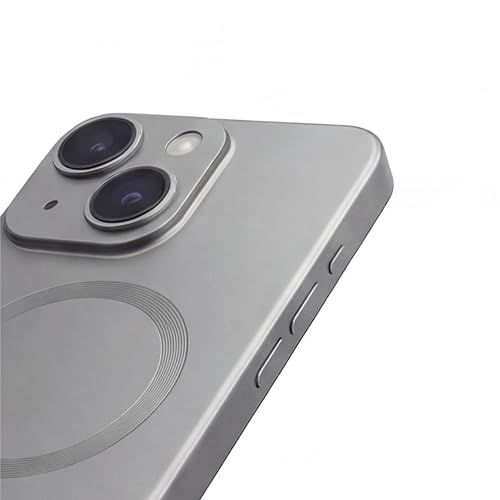 Image of amazon basics Premium Mag-Safe Case for iPhone 13 | Shockproof & Anti-Scratch Cover | Soft Silicone with Wireless Charging | Camera Lens Guard - Gray