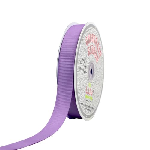 Creative Ideas 7/8-Inch Solid Grosgrain Ribbon, 50-Yard, Lavender