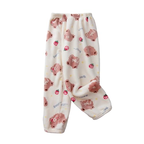 Toddler Children Pants Winter Girls Boys Trousers CartoonPrinted Fleece Warm Pants Kids Clothes under 10