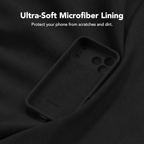 Image of Magnetic for iPhone 17 Pro Max Case, Compatible with MagSafe, [Full Camera Protection][Screen Protector] Silicone Shockproof Protective Phone Case for iPhone 17 Pro Max 6.9 inch, Black