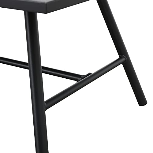 Image of LOKATSE HOME Rectangle Metal Patio Coffee Table All-Weather Outdoor Furniture for Deck Poolside Garden, Black