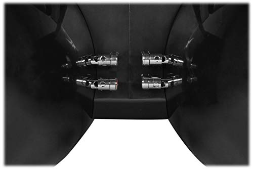 Image of Rockville DWB80B Dual 8 inch 1600W Peak / 800W RMS Marine Wakeboard Tower Speakers, 4 Ohm, ABS Enclosure, Titanium Tweeter, 360 Degree Swivel Mount, Black, for Boats, Jeeps, ATVs & UTVs, 2-Piece