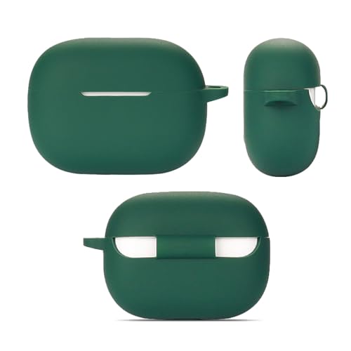 smaate Silicon Case Cover Compatible with XIAOWTEK A40-PRO or SB03 Wireless Earbuds, Protective Skin with Carabiner, with hole for charging