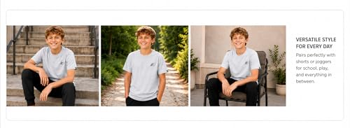 New Balance Boys Shirt Short Sleeve Cotton T-Shirt with Chest Logo Patch - image 6