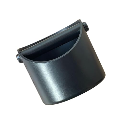 Baoblaze Balde para borra de café, caixas de batida para café expresso, lixeira para resíduos de moagem, lixeira para borra de café expresso para bar, Preto