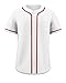 KXK Blank Baseball Jersey for Men Casual Button Down Shirts Short Sleeve Active Team Sports Uniform