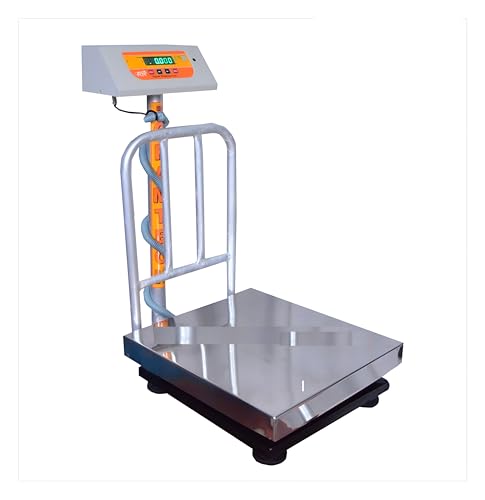 Image of GRAMTECHNOLOGY Weighing Scale 200kg x 20g Weight Machine for Shop,Digital computer kanda size 16x18 inch for Kirana Shop,Fruit Shop, Kitchen and Factories.
