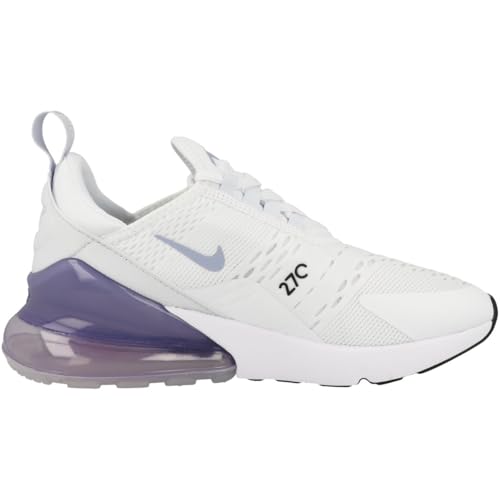 Nike Air Max 270 Women's Shoes (AH6789-121, White/Football Grey/White/Blue Whisper) Size 123