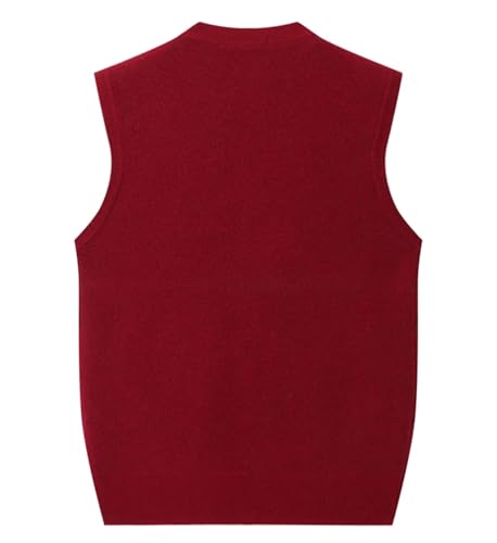 Men's Cashmere 100% Knitted Cardigan V-Neck Sleeveless Vest Knitwear Knitted Waistcoat Sweater Cardigans Tank Tops2