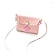 Manman Mädchen Kinderspielzeug, neueste Art Mode Kind Mädchen Pu Leder Crossbody kleine Tasche Körper Kreuz Tasche-Pink