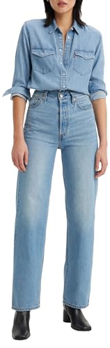 Levi's Plus Size Ribcage Straight Ankle, Mujer, Light Indigo Worn In, 20 M