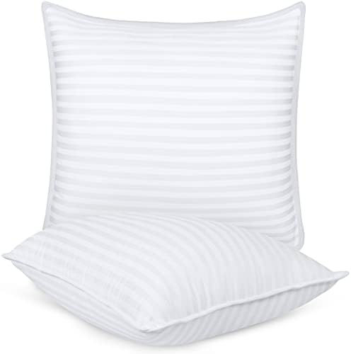 Utopia Bedding Bed Pillows for Sleeping European Size (White), Set of 2, Cooling Hotel Quality, for Back, Stomach or Side Sleepers