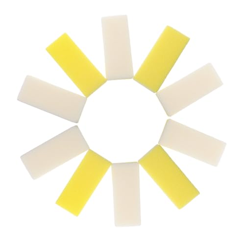 WRITWAA 10 Pièces Lot de Pierres Ponces Mousse PU pour Exfoliant Doux et Léger Nettoyant pour Callosités et Peau Morte Accessoire Pédicure Portable et Facile Entretien