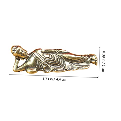 Figuritas Decorativas de Buda Reclinado de Cobre 5 Piezas miniatura 4